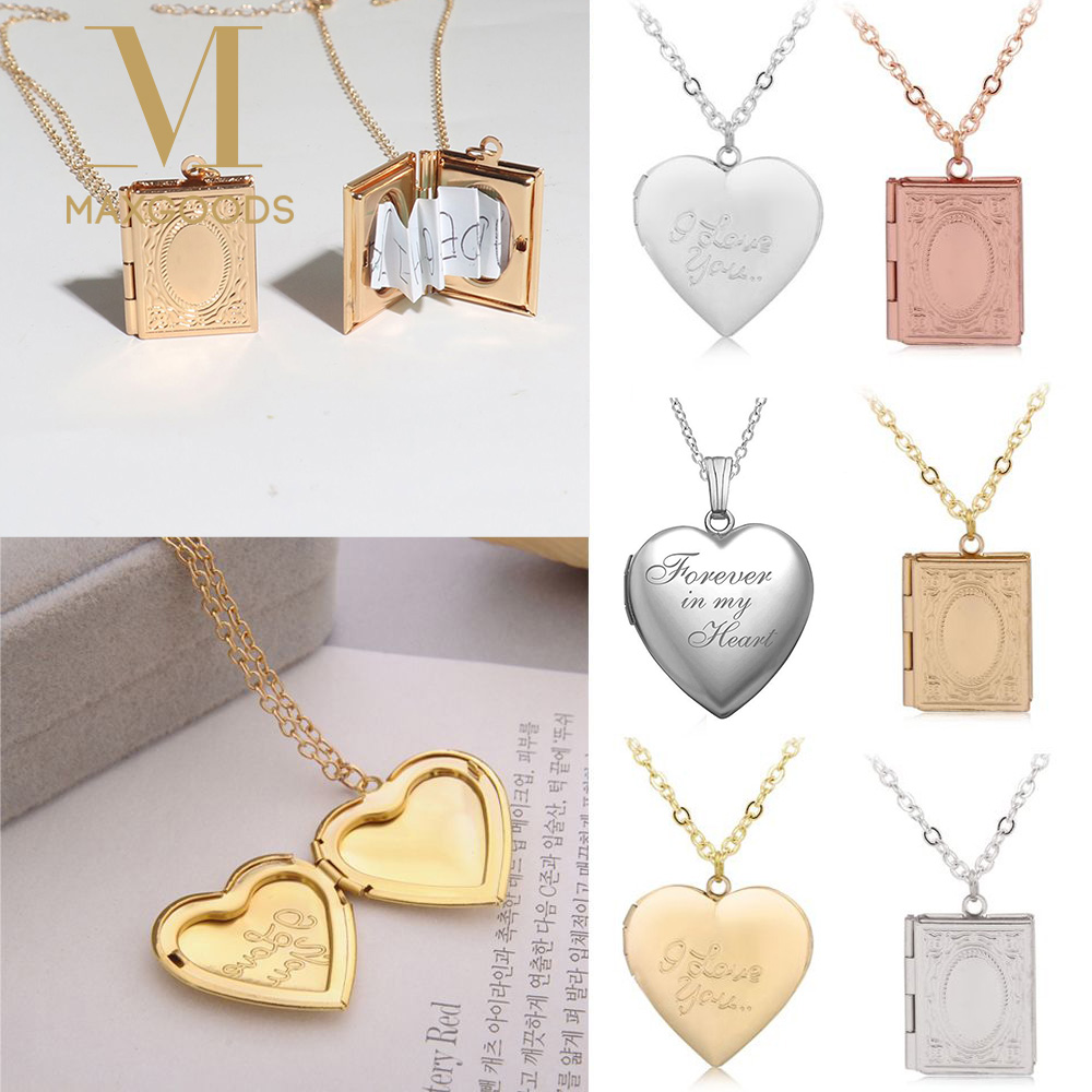 Heart Locket Necklace Photo - New Heart Shaped Photo Picture Locket