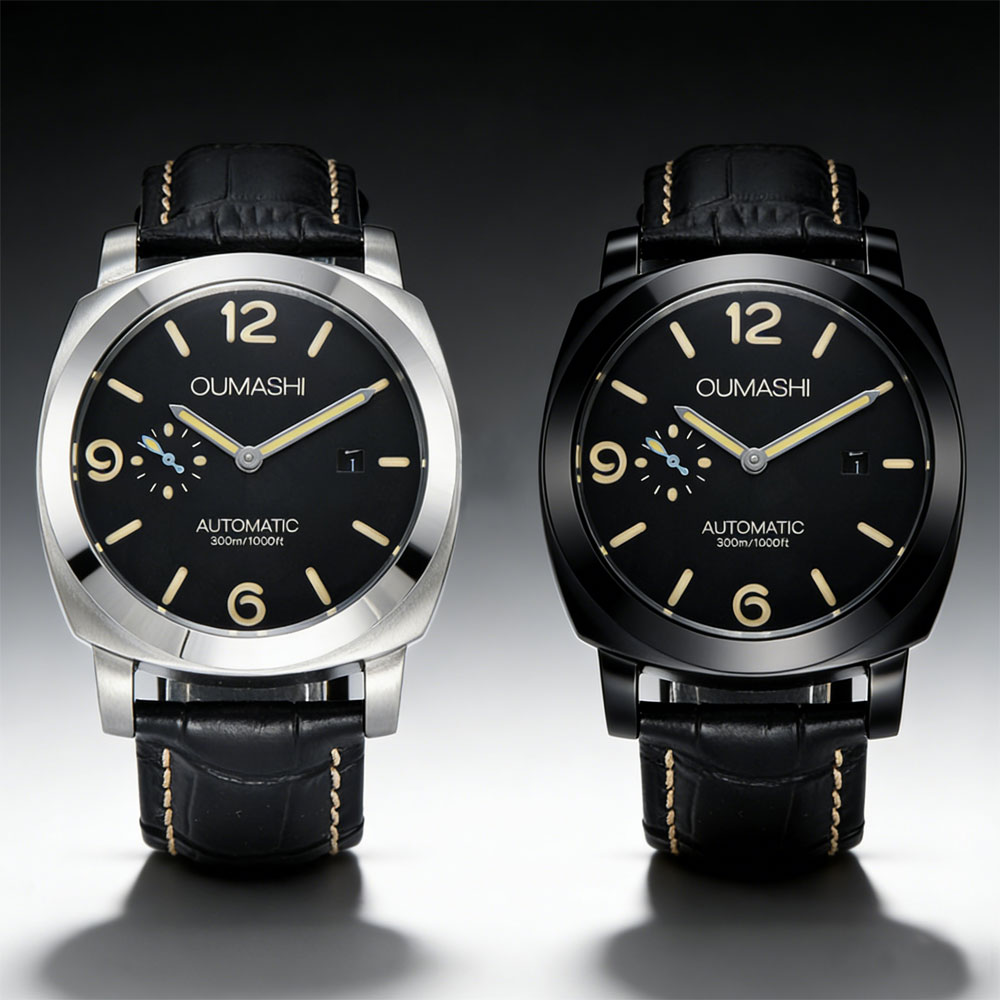 Watch Accessories - 44mm Men's Watch Seagull ST2555 Movement
