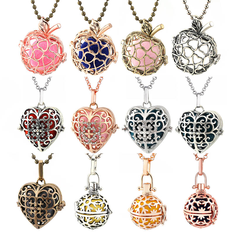 Heart Locket Necklace Photo - Mexico Chime Heart-Shaped Vintage Locket Necklace