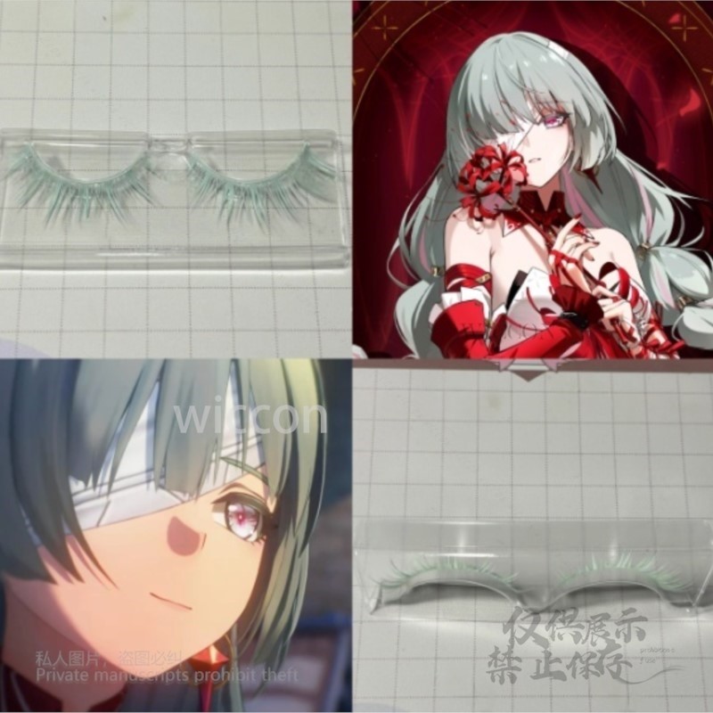 Earrings - Anime Phrolova Cosplay Wig Green Pink