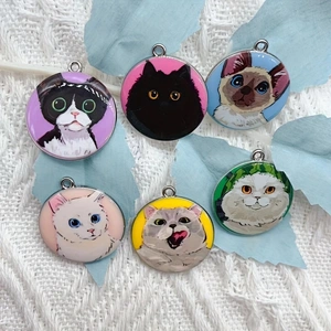 10pcs cartoon animal cat ename - Earrings ulasan dan harga