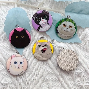 10pcs cartoon animal cat ename - Earrings ulasan dan harga