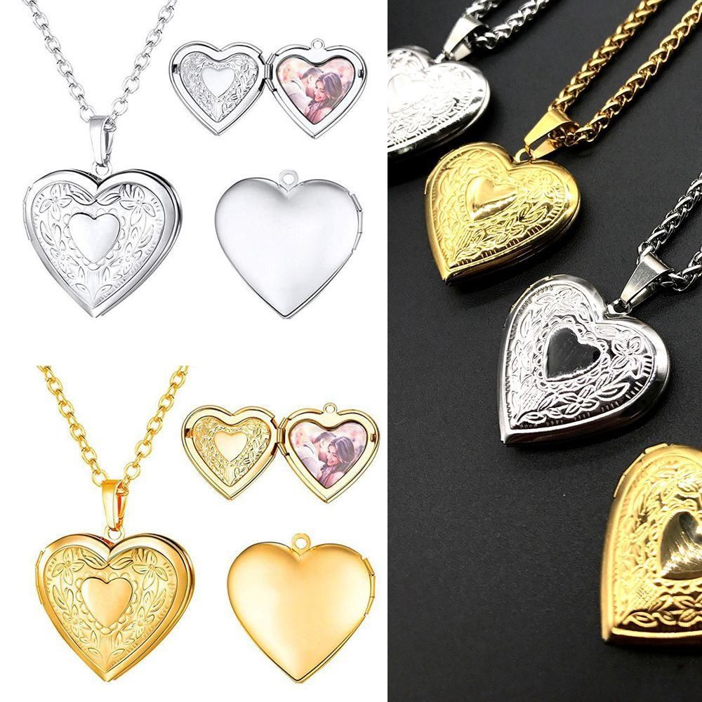 Fashion Lover Friend Chain Sim - Heart Locket Necklace Photo ulasan dan harga