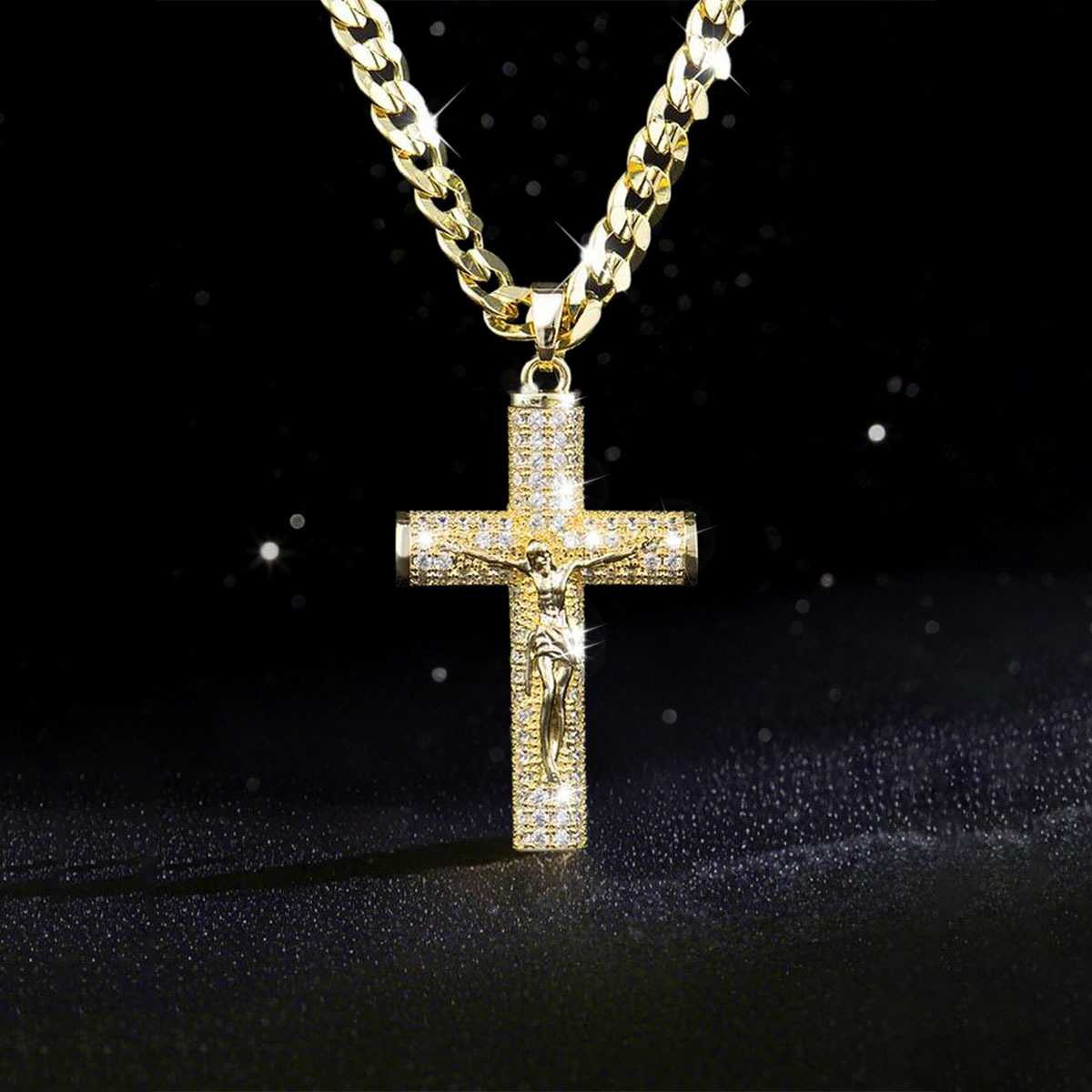 Gold-Plated Cross Necklace for - Cross Pendant Necklace Gold ulasan dan harga