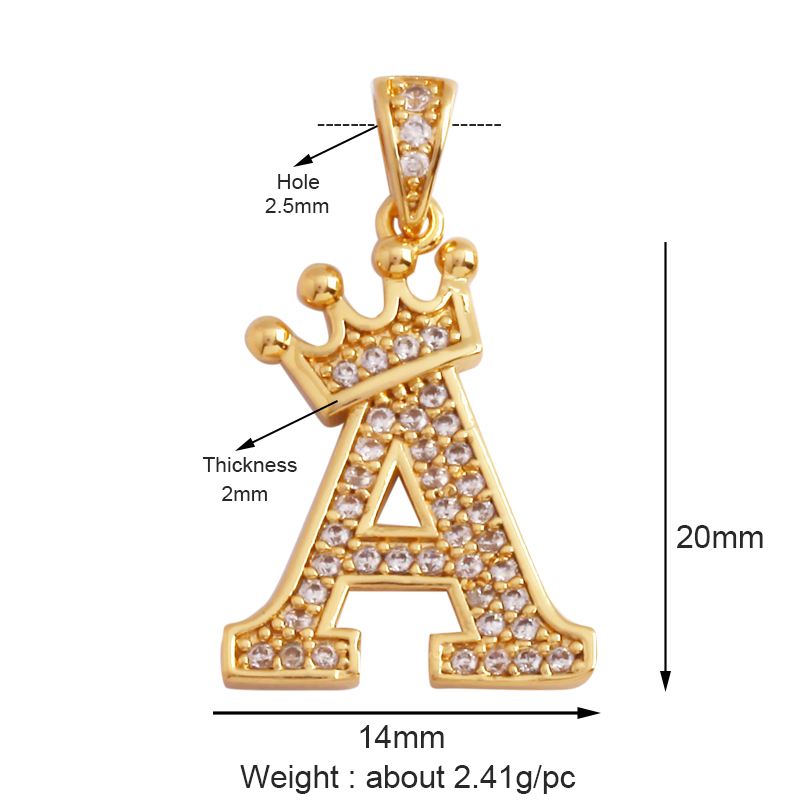 Fashion Exquisite 18K Gold Pla - Initial Letter Necklace 18K Gold ulasan dan harga