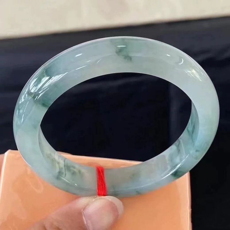 Myanmar jadeite with blue flor - Bracelets ulasan dan harga