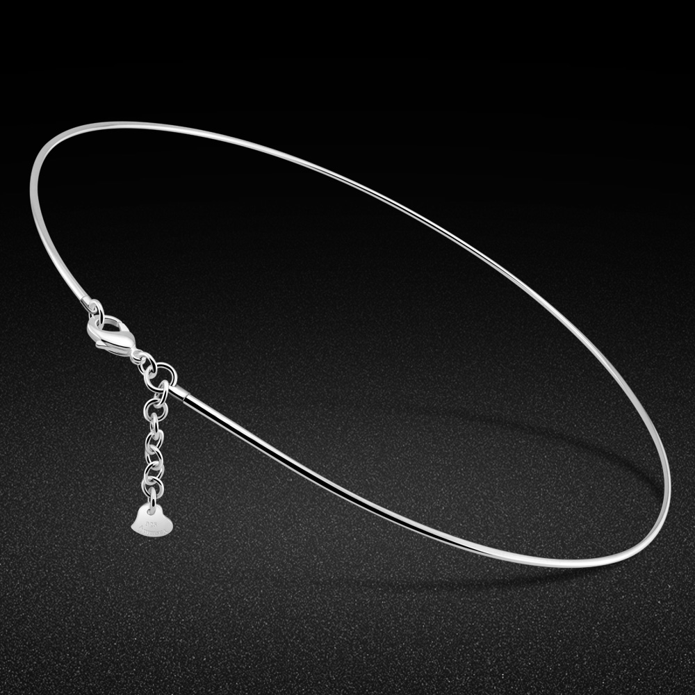 Kpop 925 Sterling Silver Choke - 925 Sterling Silver Chain Necklace Men ulasan dan harga