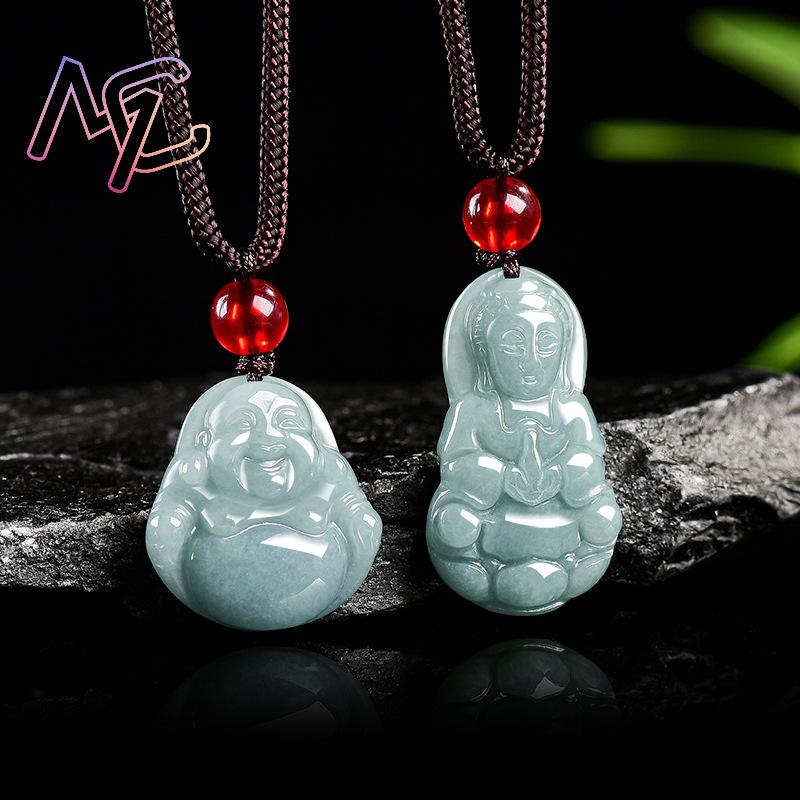 Myanmar Jadeite Guanyin Buddha - Necklaces ulasan dan harga