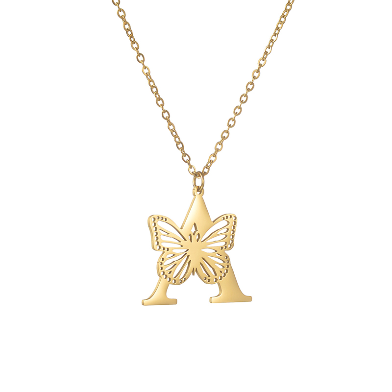 Goxijite Customized Name Earri - Custom Name Necklace Stainless Steel ulasan dan harga
