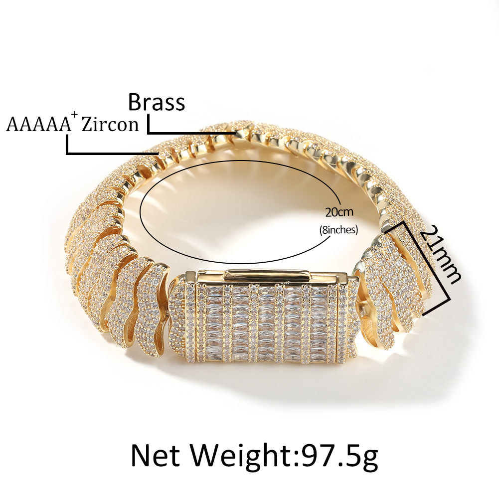 Uwin 21mm Centipede Cuban Link - Cuban Link Chain 12Mm ulasan dan harga