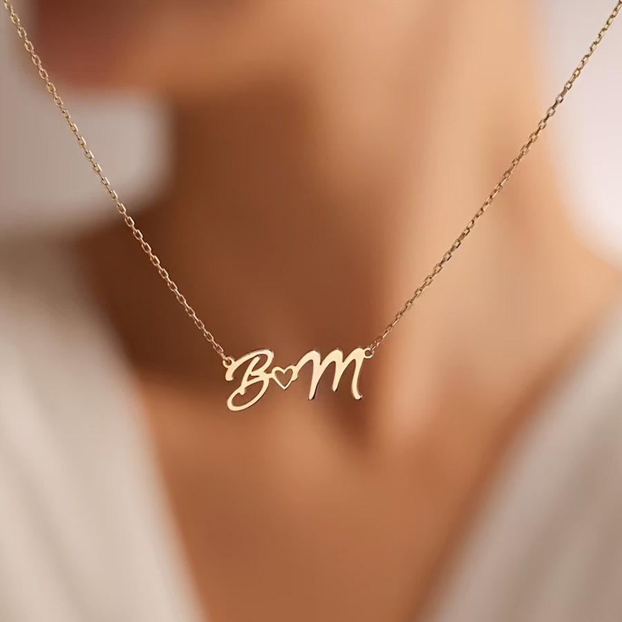 Custom Name Necklaces for Wome - Custom Name Necklace Stainless Steel ulasan dan harga