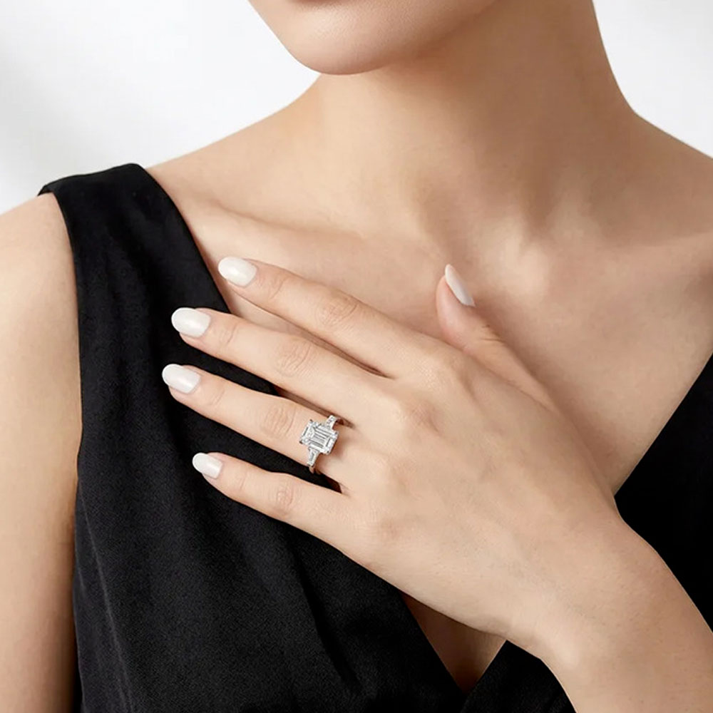 925 Sterling Silver Square Moi - Rings ulasan dan harga