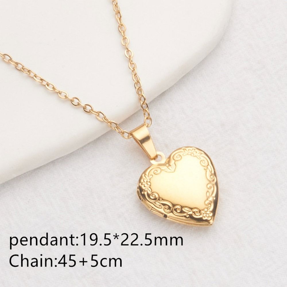 Openable Photo Picture Locket  - Heart Locket Necklace Photo ulasan dan harga