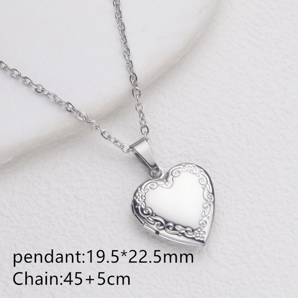 Openable Photo Picture Locket  - Heart Locket Necklace Photo ulasan dan harga