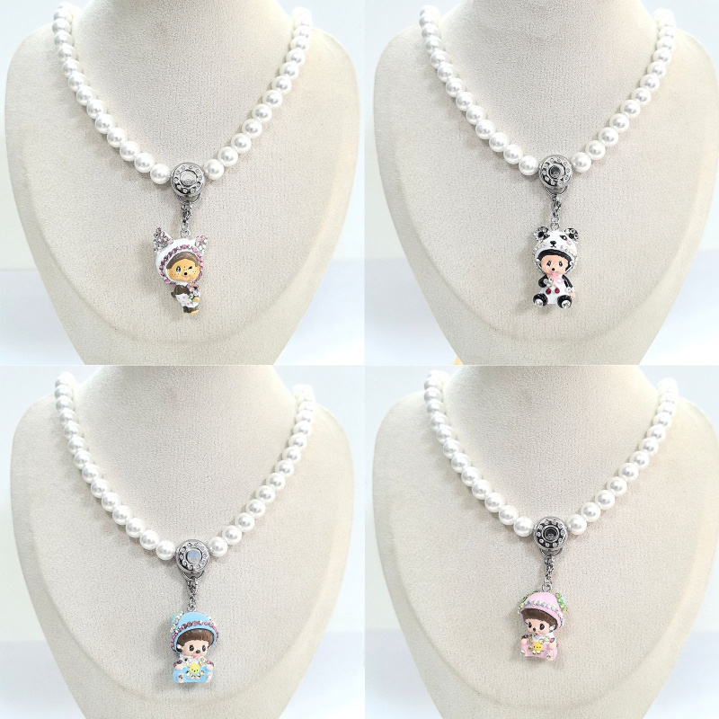 New Cartoon Cute Monchhichi St - Anime Pendant Necklace ulasan dan harga