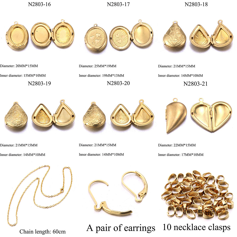 Fashion Gift Wholesale Classic - Heart Locket Necklace Photo ulasan dan harga