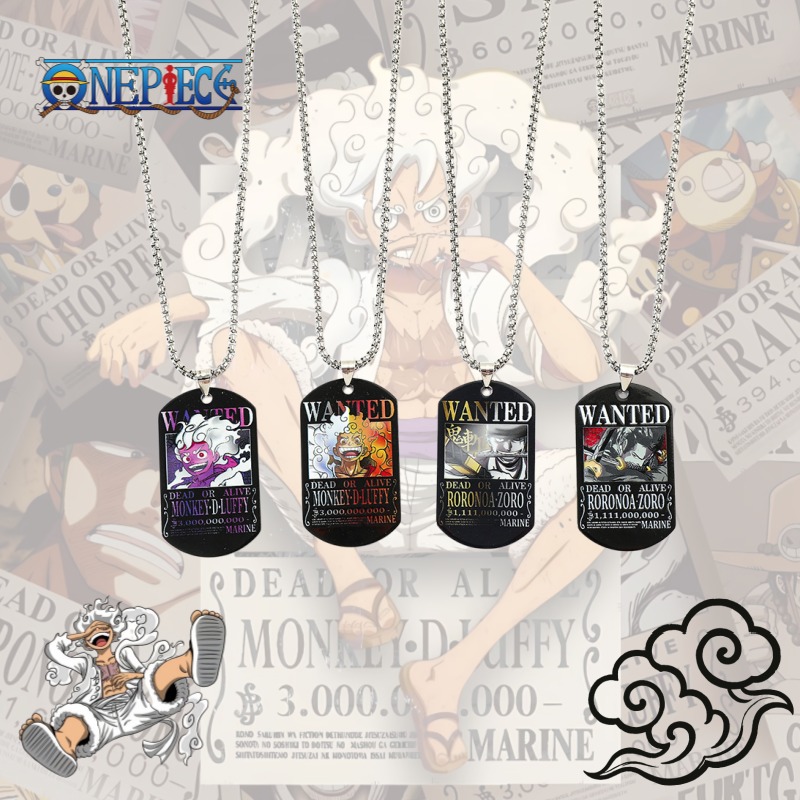One Piece Luffy Zoro 3 Billion - Custom Name Necklace Stainless Steel ulasan dan harga