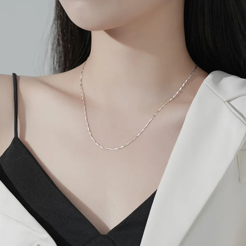 KOSE JEWELS 100% 925 Sterling  - 925 Sterling Silver Chain Necklace Men ulasan dan harga