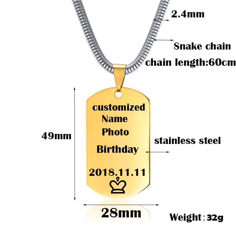 Customized Necklace Engrave Na - Custom Name Necklace Stainless Steel ulasan dan harga