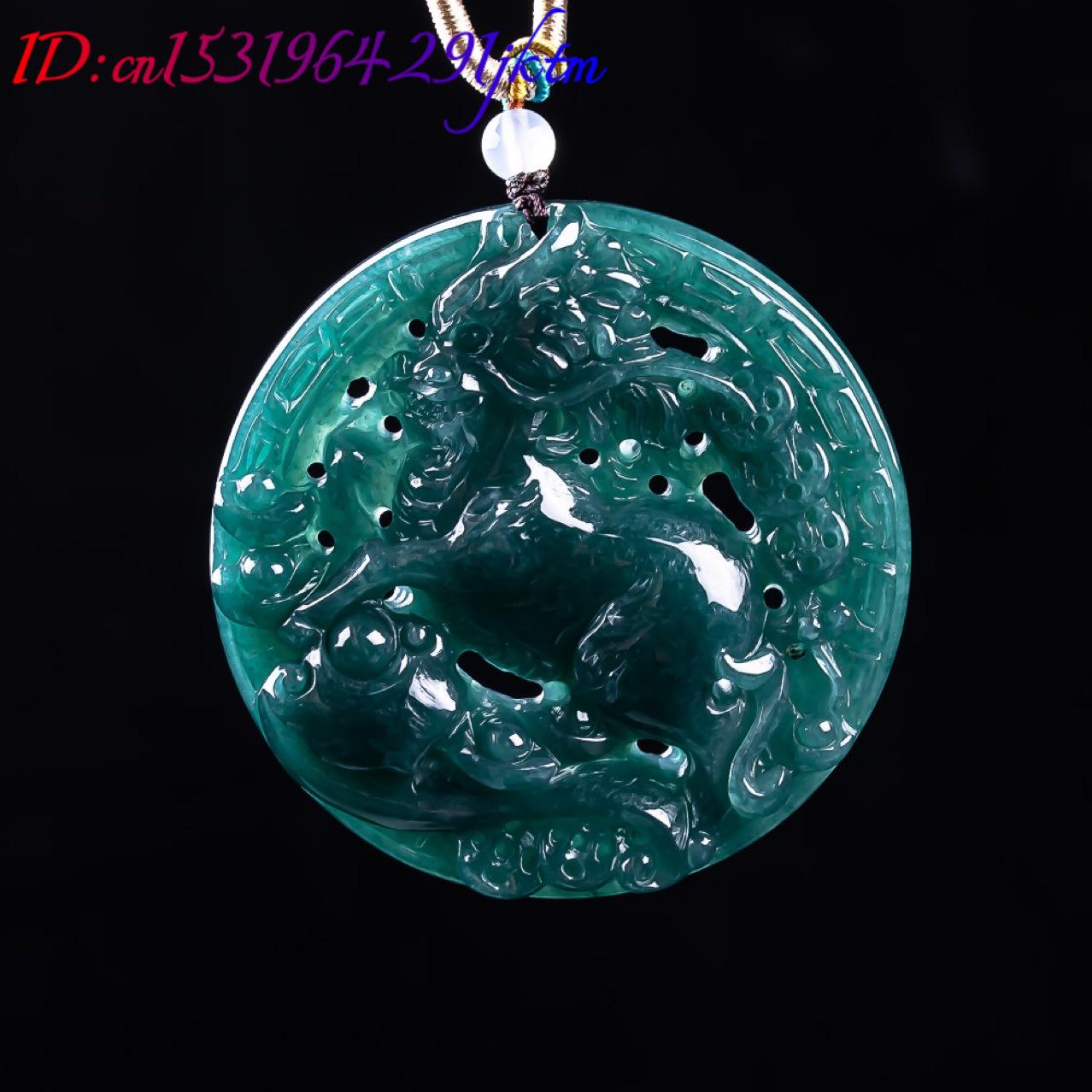Burmese Jadeite Dragon Pendant - Necklaces ulasan dan harga