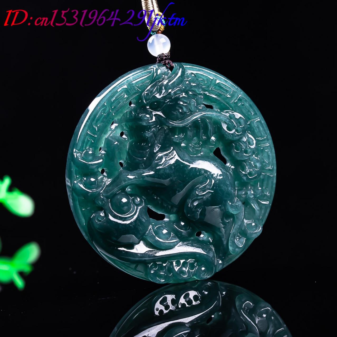 Burmese Jadeite Dragon Pendant - Necklaces ulasan dan harga