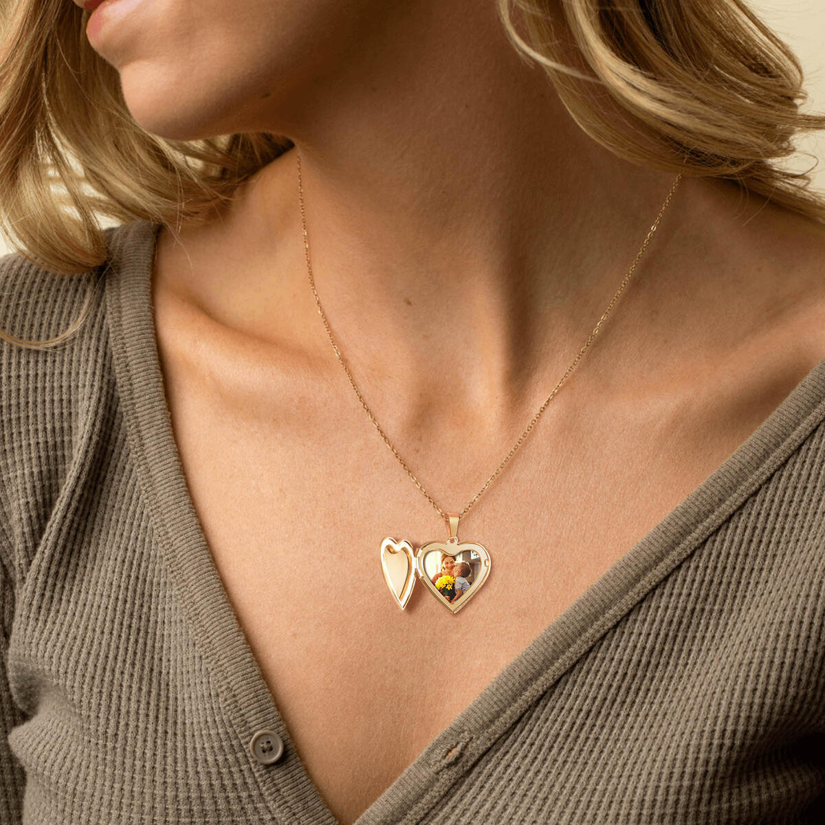 Stainless Steel Jewelry Heart  - Heart Locket Necklace Photo ulasan dan harga
