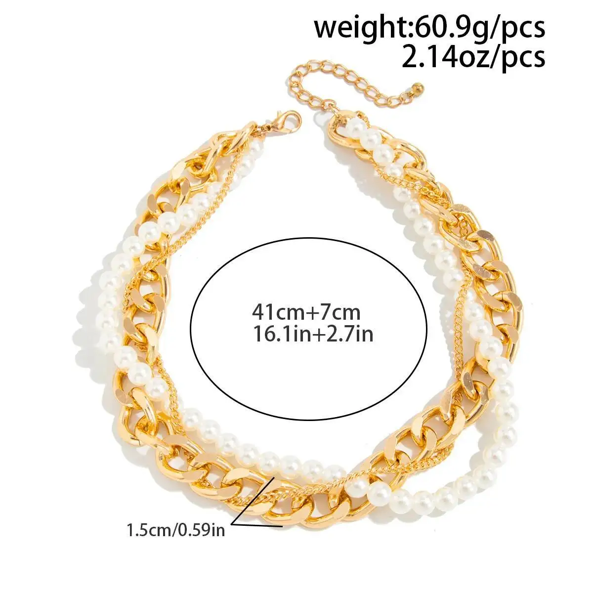 Vintage Metal Chunky Choker Ne - Pearl Choker Necklace Vintage ulasan dan harga