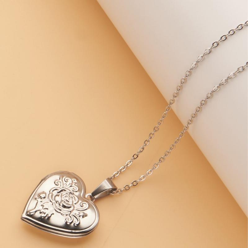 Gothic Vintage Heart Necklace  - Heart Locket Necklace Photo ulasan dan harga