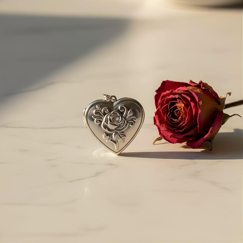 Gothic Vintage Heart Necklace  - Heart Locket Necklace Photo ulasan dan harga
