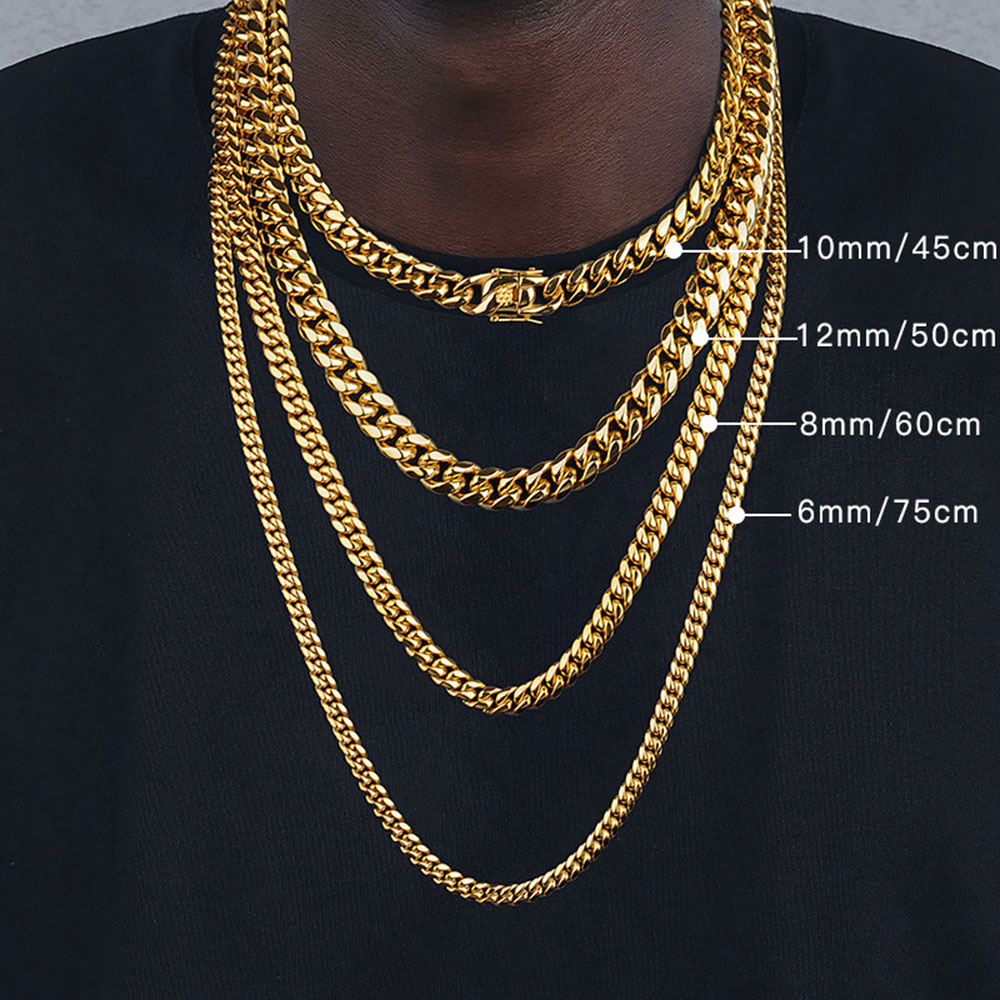 6mm/8mm/10mm/12mm Hip-Hop High - Cuban Link Chain 12Mm ulasan dan harga