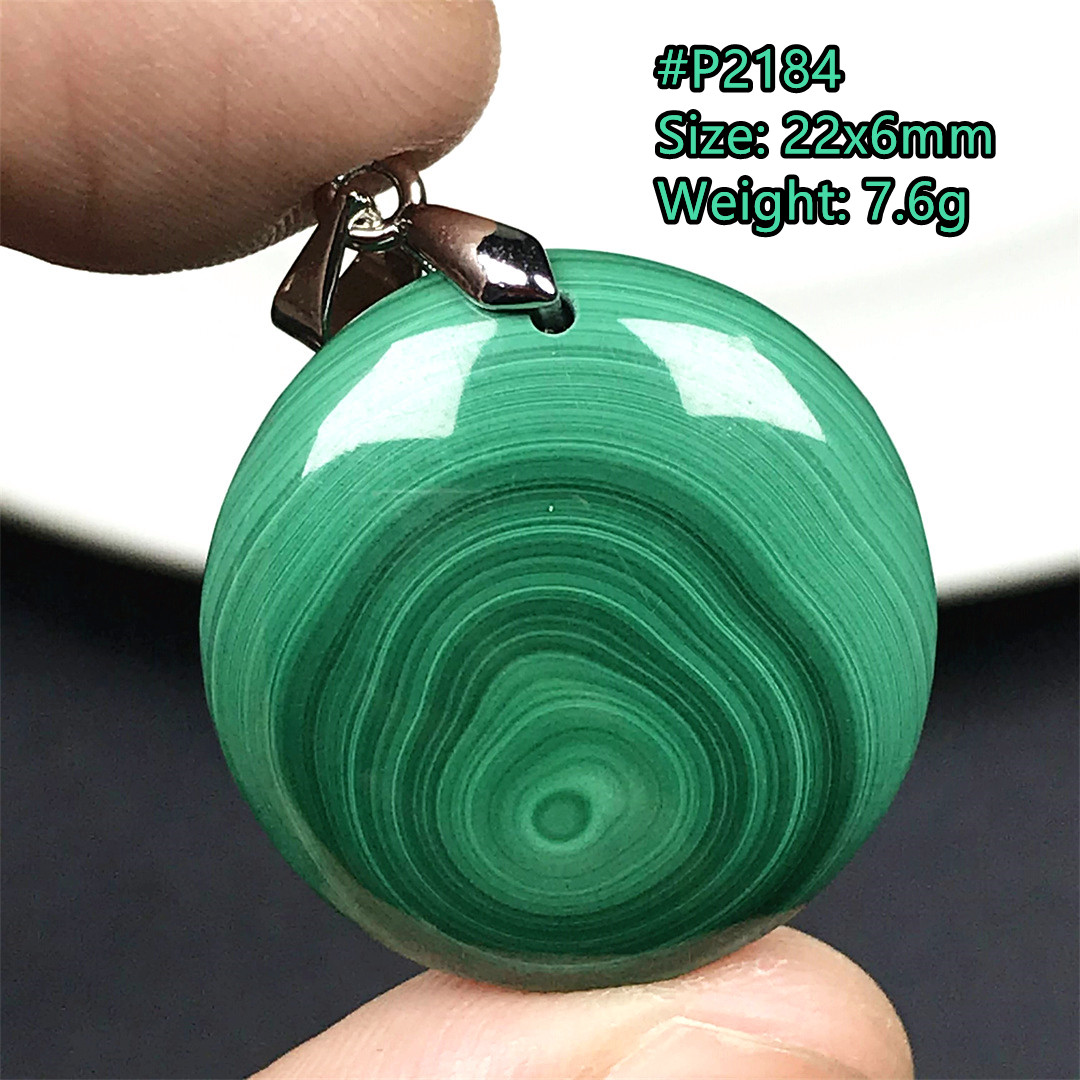 Natural Green Malachite Chryso - Crystal Pendant Necklace Natural Stone ulasan dan harga