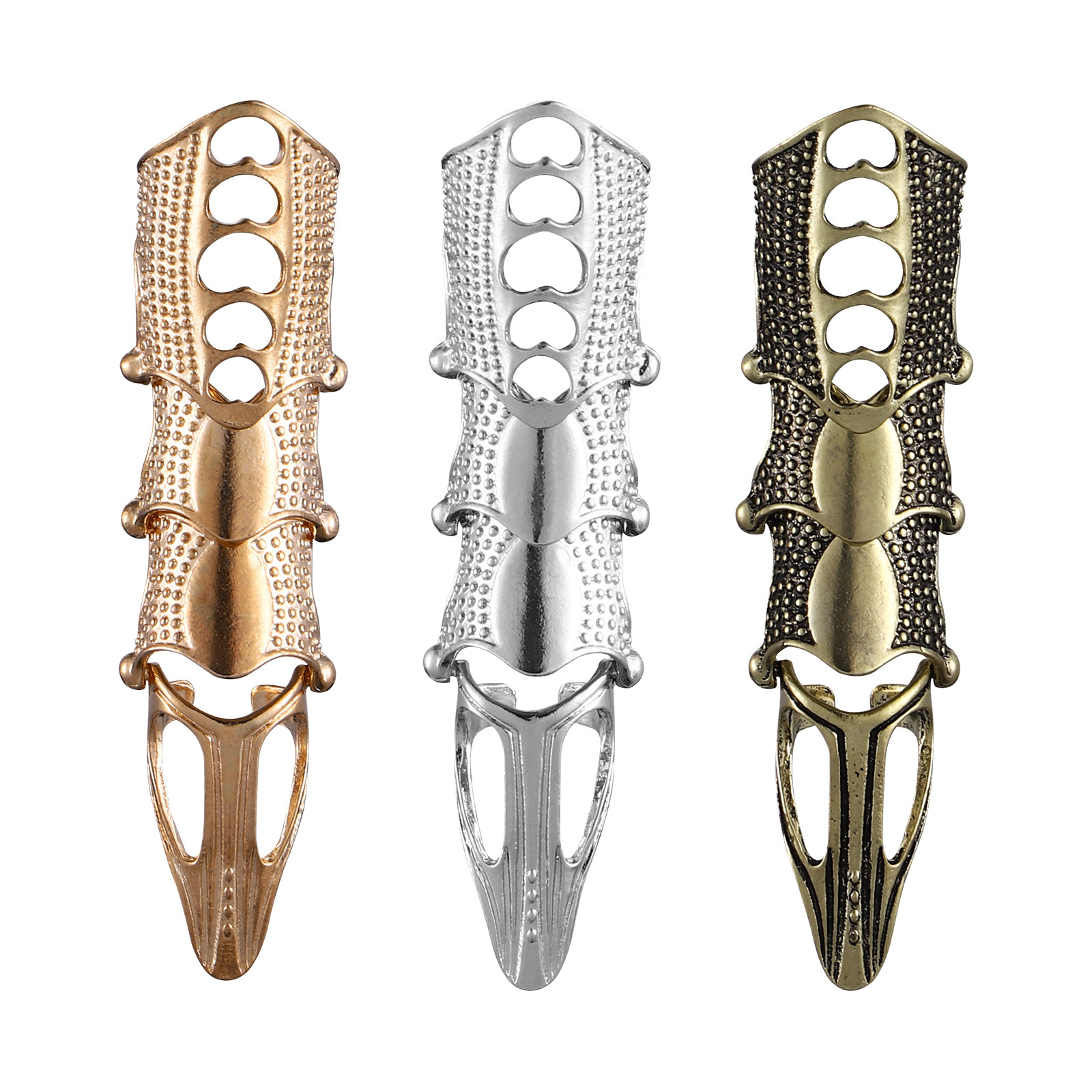 3Pcs Vintage Style Knuckle Rin - Vintage Punk Knuckle Rings Set ulasan dan harga
