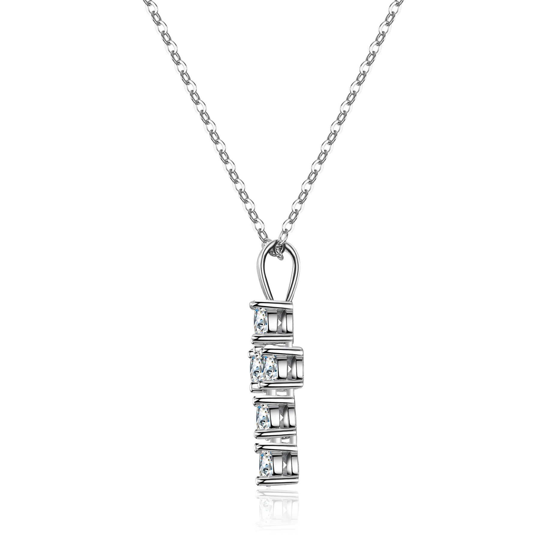 Lumira Platinum PT950 3-Carat  - Cross Pendant Necklace Gold ulasan dan harga