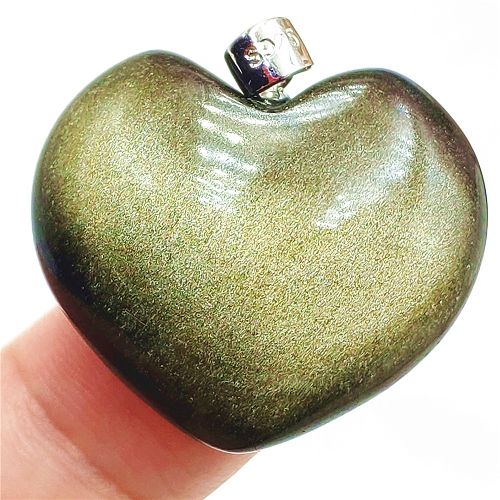 Natural Gold Obsidian Pendant  - Crystal Pendant Necklace Natural Stone ulasan dan harga