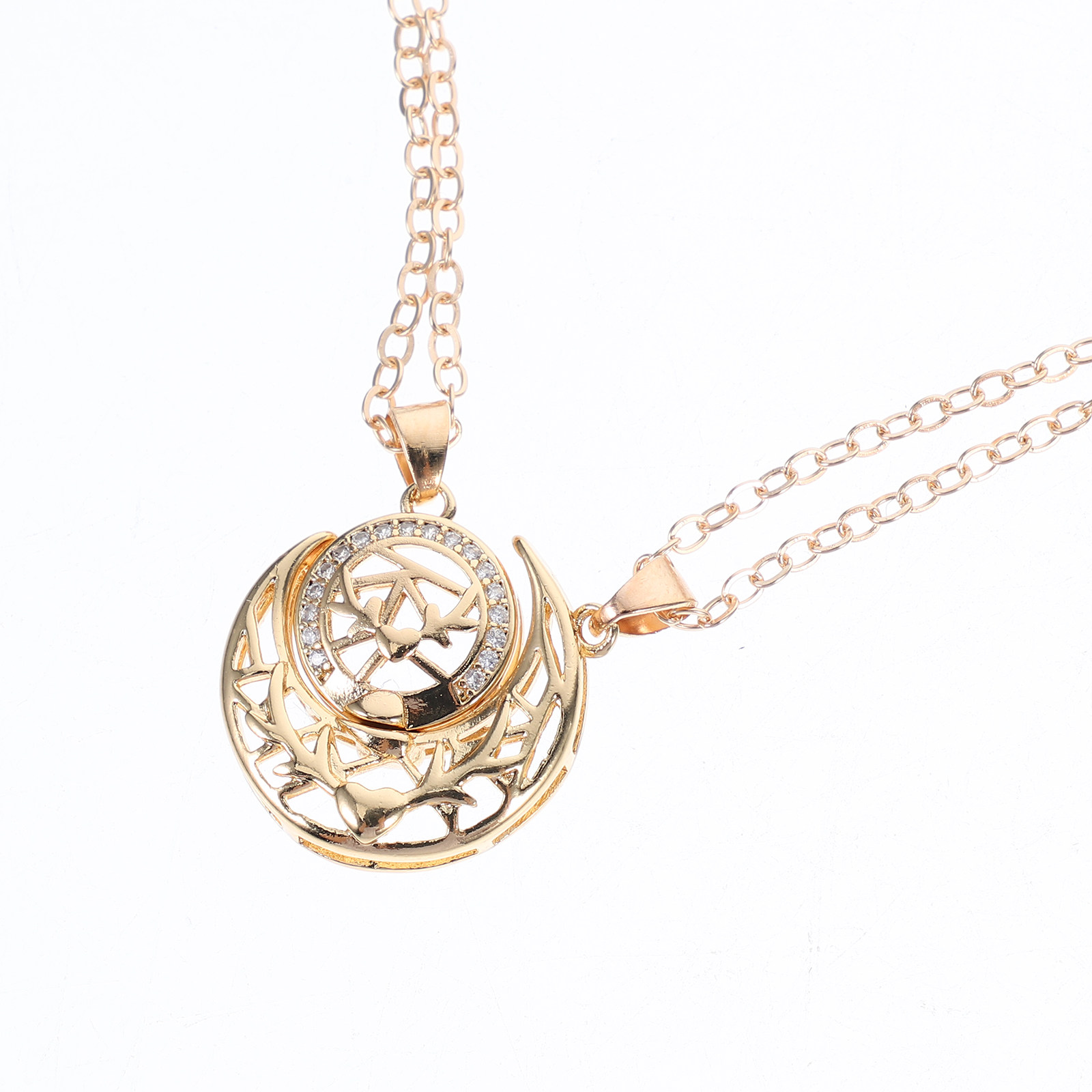 1Pair Sun Moon Necklace Couple - Magnetic Couple Matching Necklaces ulasan dan harga