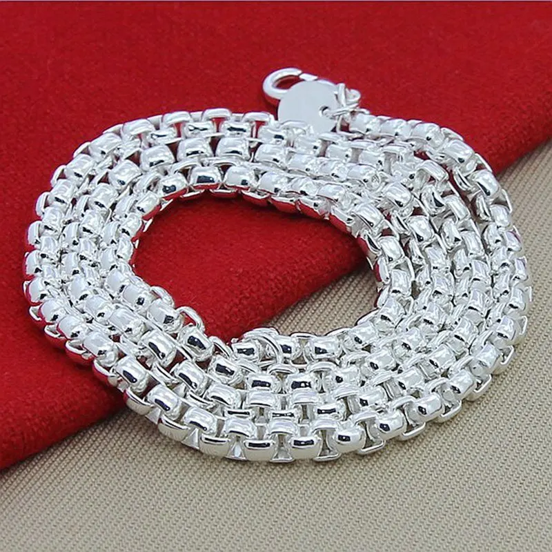 45-60cm 925 Sterling Silver Ne - 925 Sterling Silver Chain Necklace Men ulasan dan harga