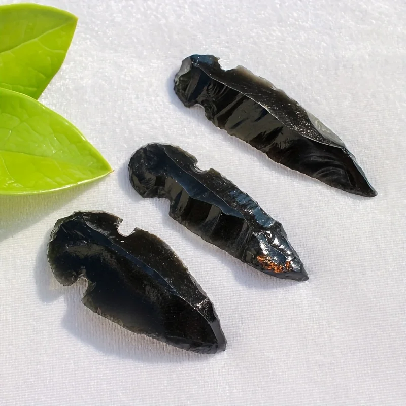 1 Obsidian Arrow Pendant -Hand - Crystal Pendant Necklace Natural Stone ulasan dan harga