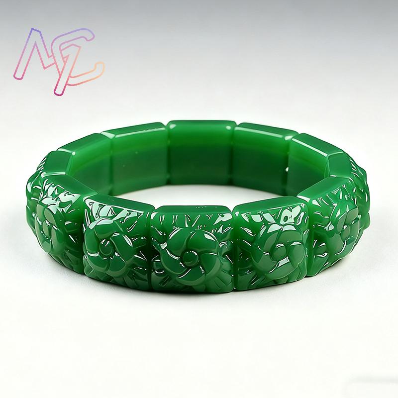 Real Jade Flower Bracelet Bang - Bracelets ulasan dan harga