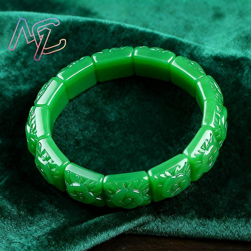 Real Jade Flower Bracelet Bang - Bracelets ulasan dan harga
