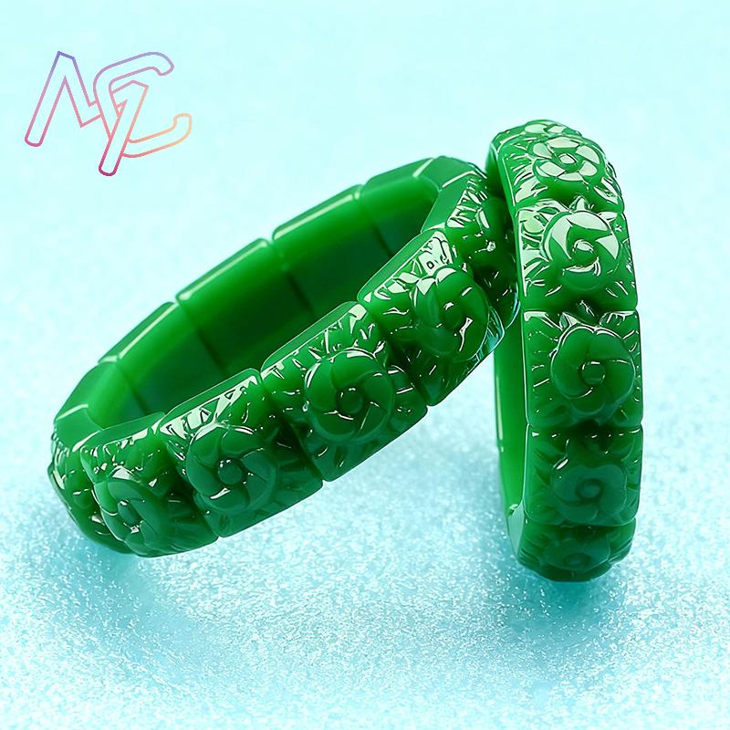 Real Jade Flower Bracelet Bang - Bracelets ulasan dan harga