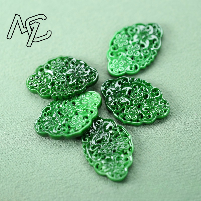 2pcs DIY Natural Dry Green Eme - Earrings ulasan dan harga