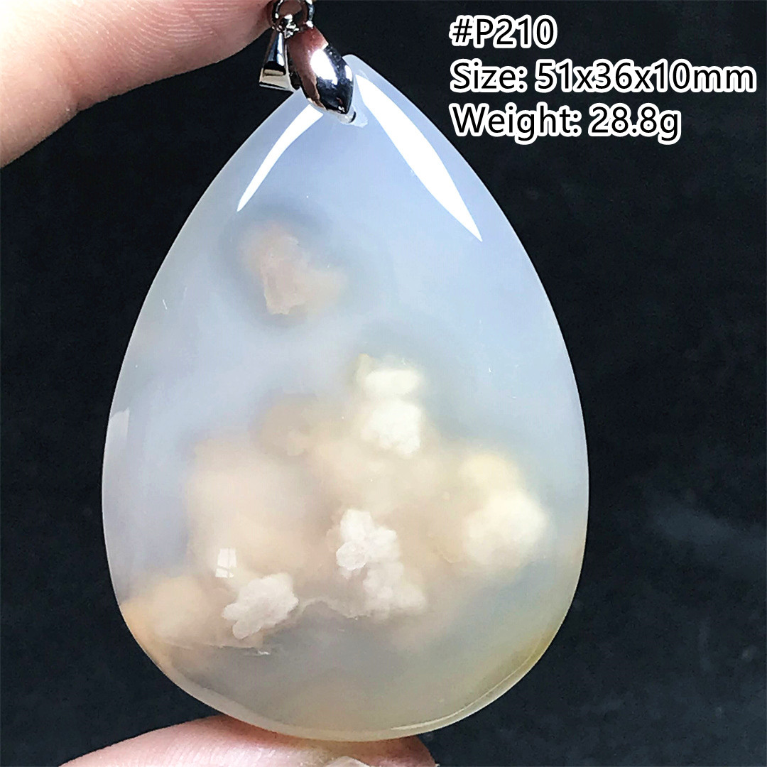 Natural Cherry Agate Necklace  - Crystal Pendant Necklace Natural Stone ulasan dan harga