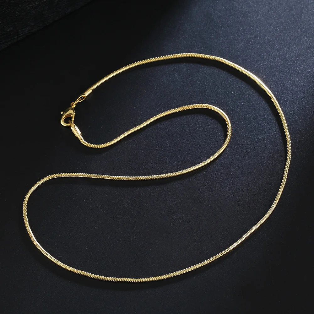 New 925 Sterling Silver 1MM Sn - 925 Sterling Silver Chain Necklace Men ulasan dan harga