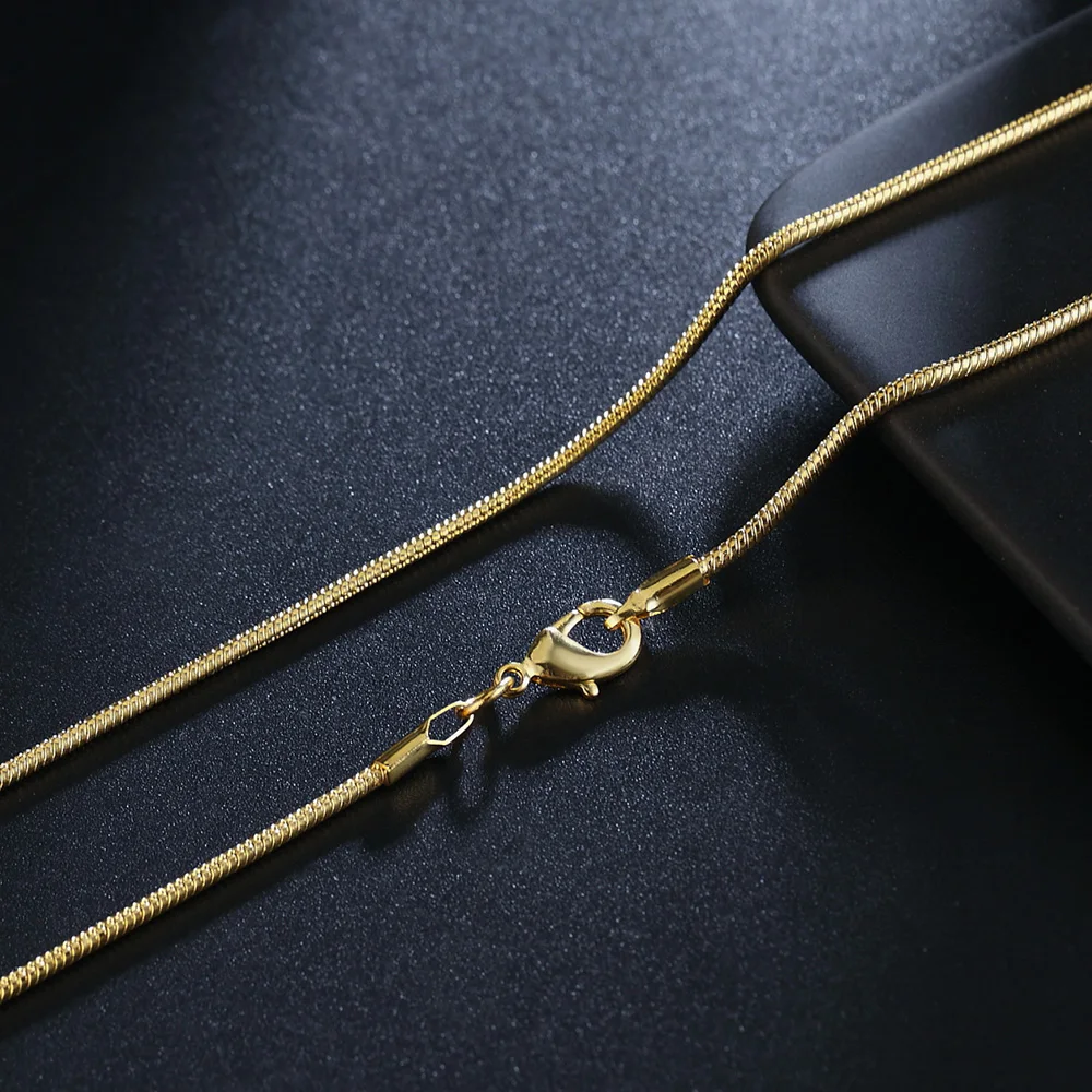 New 925 Sterling Silver 1MM Sn - 925 Sterling Silver Chain Necklace Men ulasan dan harga