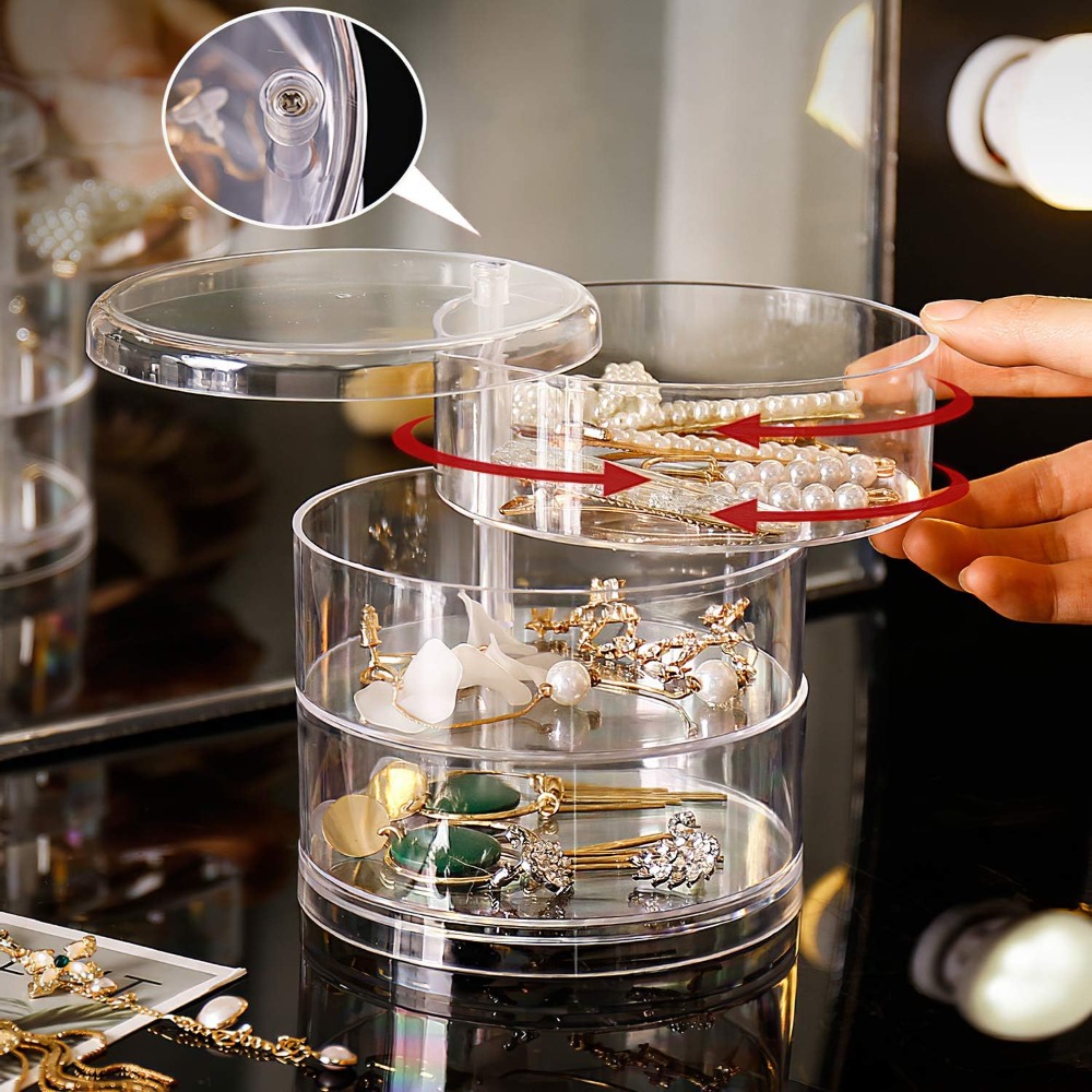 360 Rotating Jewelry Organizer - Earrings ulasan dan harga