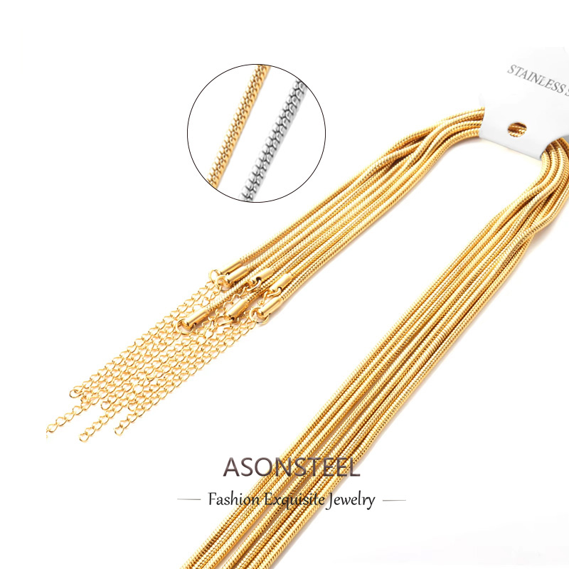 ASONSTEEL 10Pcs/Lot Boho Snake - Cuban Link Chain 12Mm ulasan dan harga