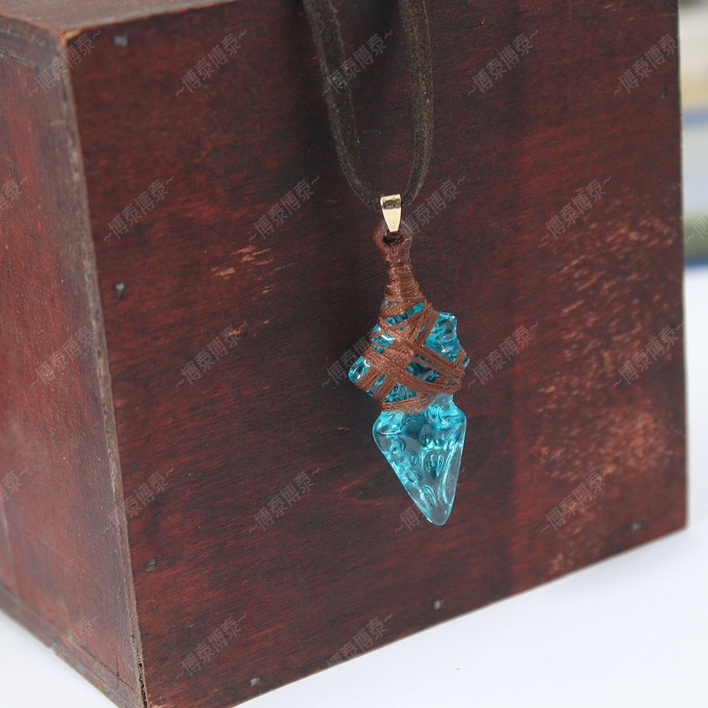 FF14 game cosplay props, blue  - Anime Pendant Necklace ulasan dan harga