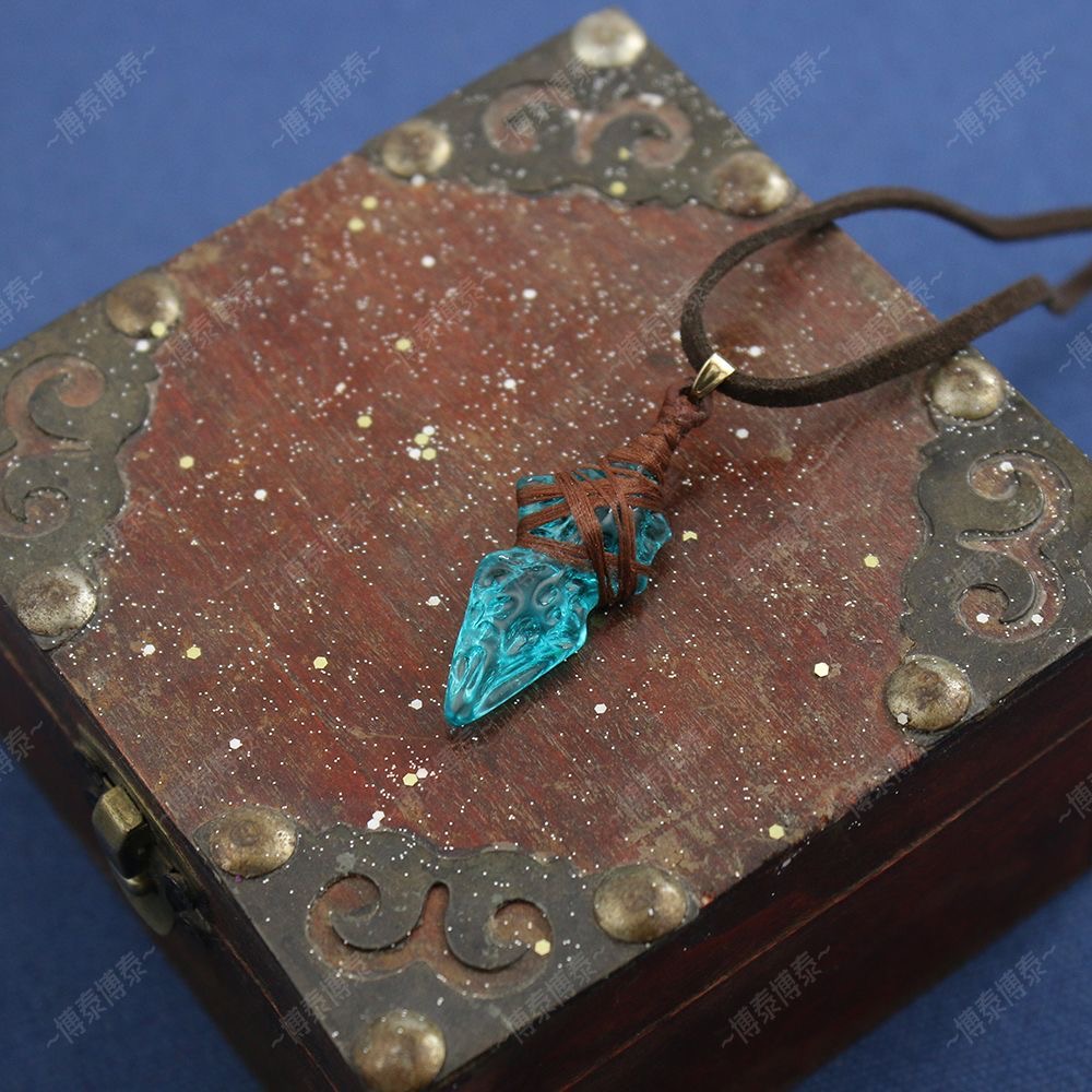 FF14 game cosplay props, blue  - Anime Pendant Necklace ulasan dan harga