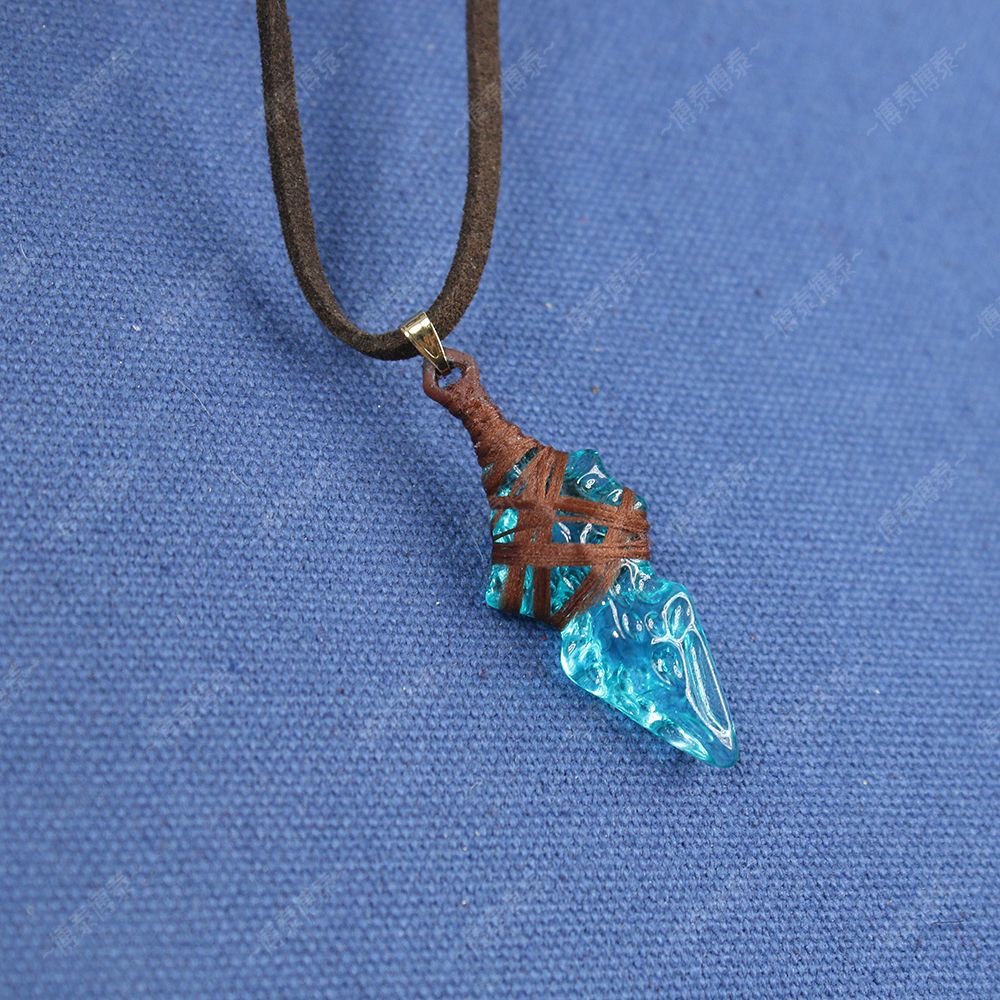 FF14 game cosplay props, blue  - Anime Pendant Necklace ulasan dan harga