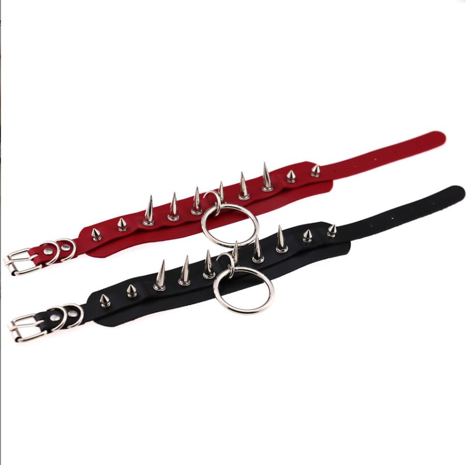 Long Spiked Choker Punk Collar - Goth Punk Spike Choker ulasan dan harga